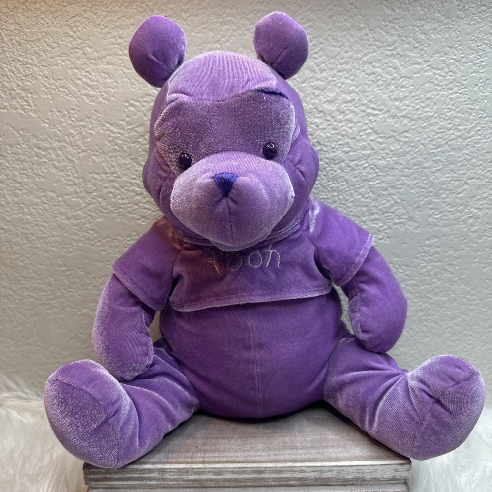 $23 🌙 Winnie the Pooh Sweet Lilac Purple Plush Stuffed Animal Disney Retired